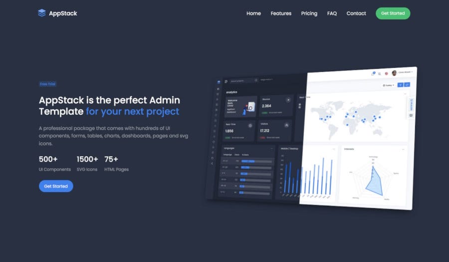 Landing Page Bootstrap 5 Dashboard Theme