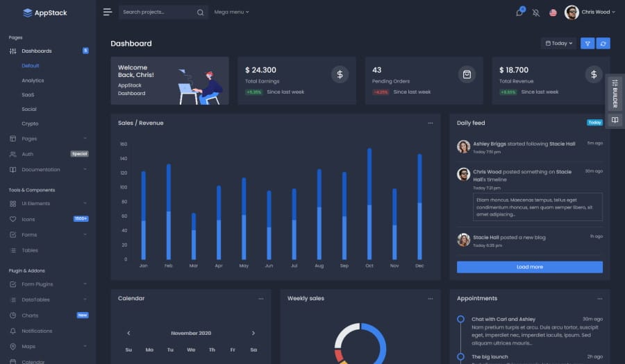 AppStack Bootstrap 5 Admin Dashboard Template AppStack Bootstrap 5 Admin Dashboard Template